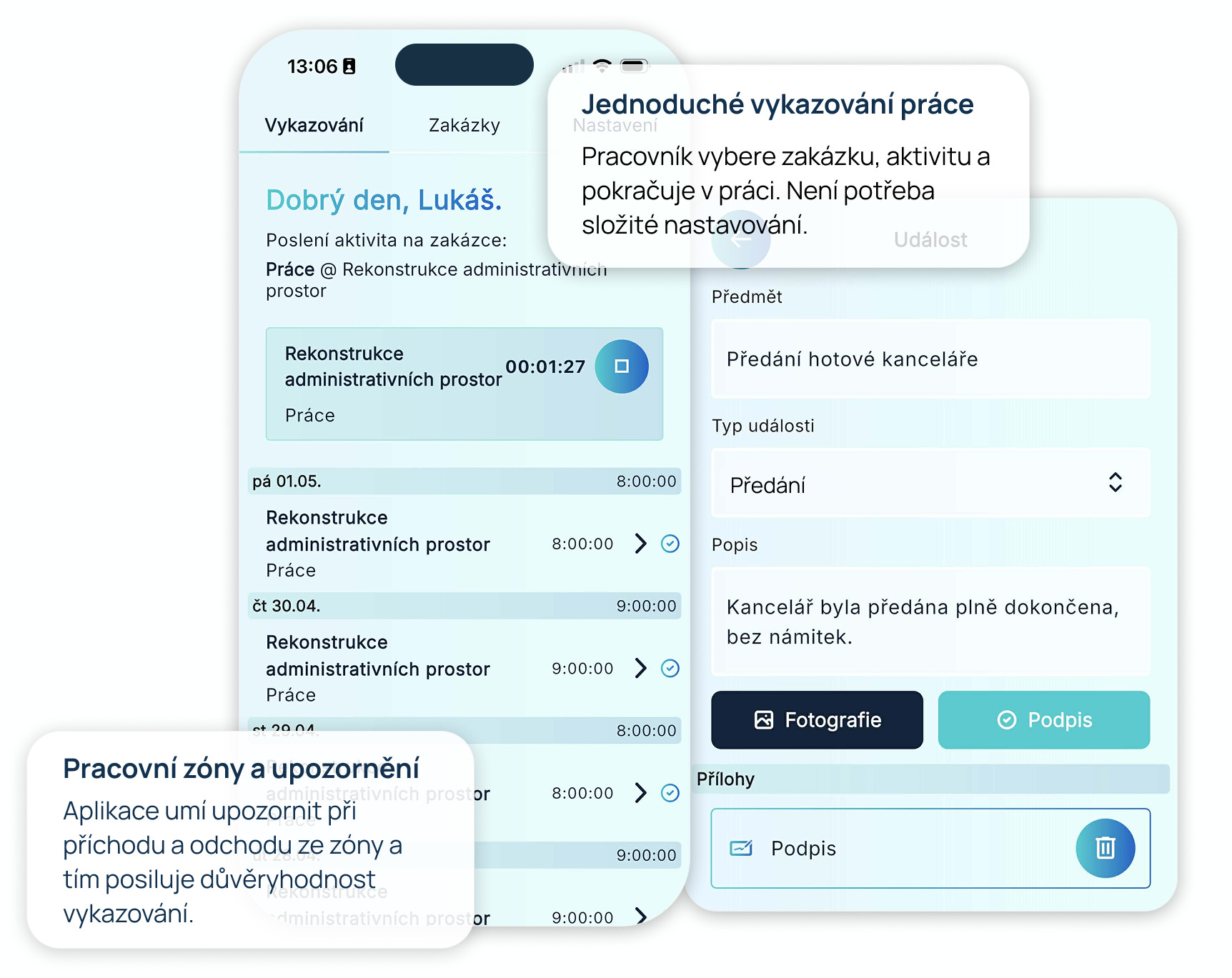 Edifio mobilní aplikace - screenshot